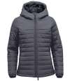 QXH-1W Stormtech Ladies Nautilus Quilted Hooded Jacket Dolphin colour image